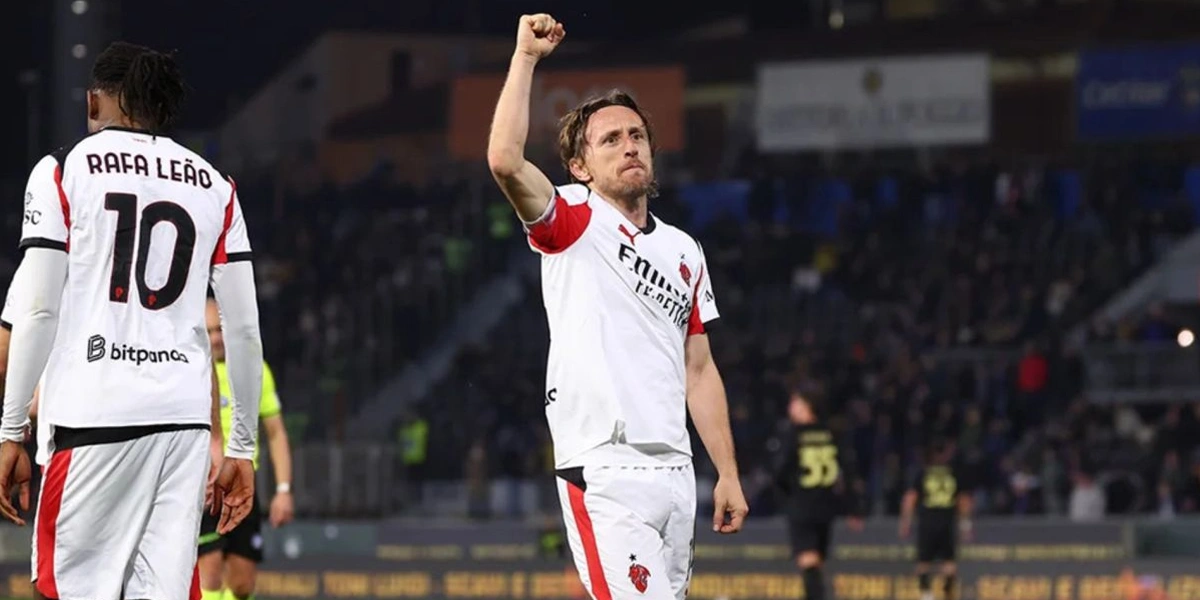 Gol Dramatis Modric Selamatkan AC Milan atas Pisa, Pulisic Kembali dari Bangku Cadangan